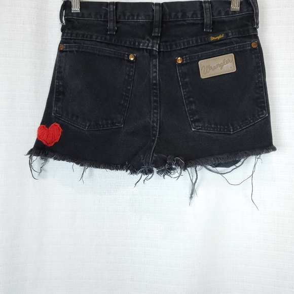 Wrangler Pants - Wrangler | Vintage High Rise Heart Jean Shorts 25